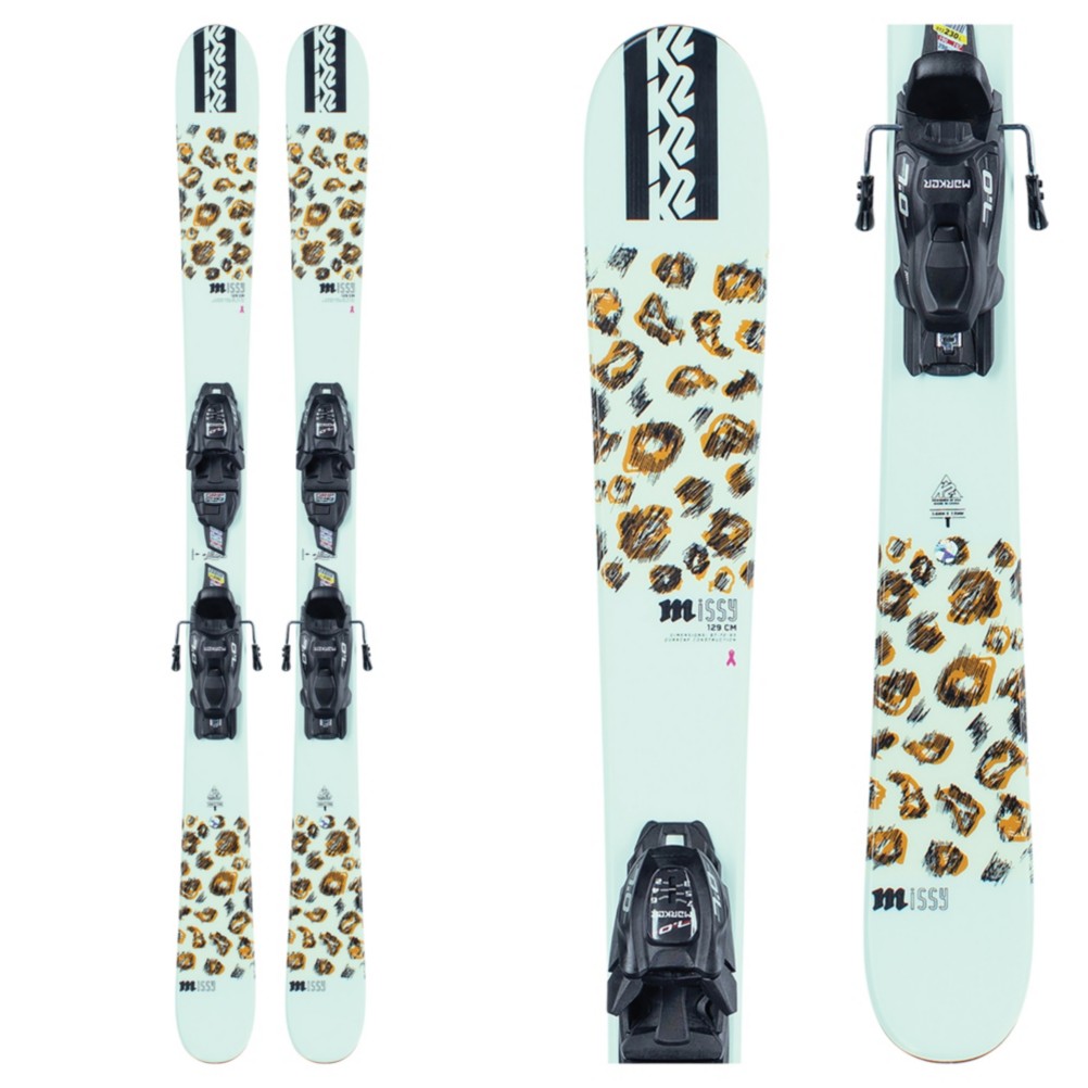 K2 Missy Kids Skis with FDT Jr 4.5 Bindings 2022