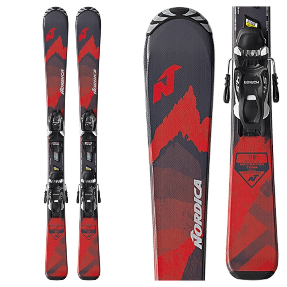 Nordica Navigator Team 4.5 Kids Skis with FDT JR RTL S+RS Bindings 2022