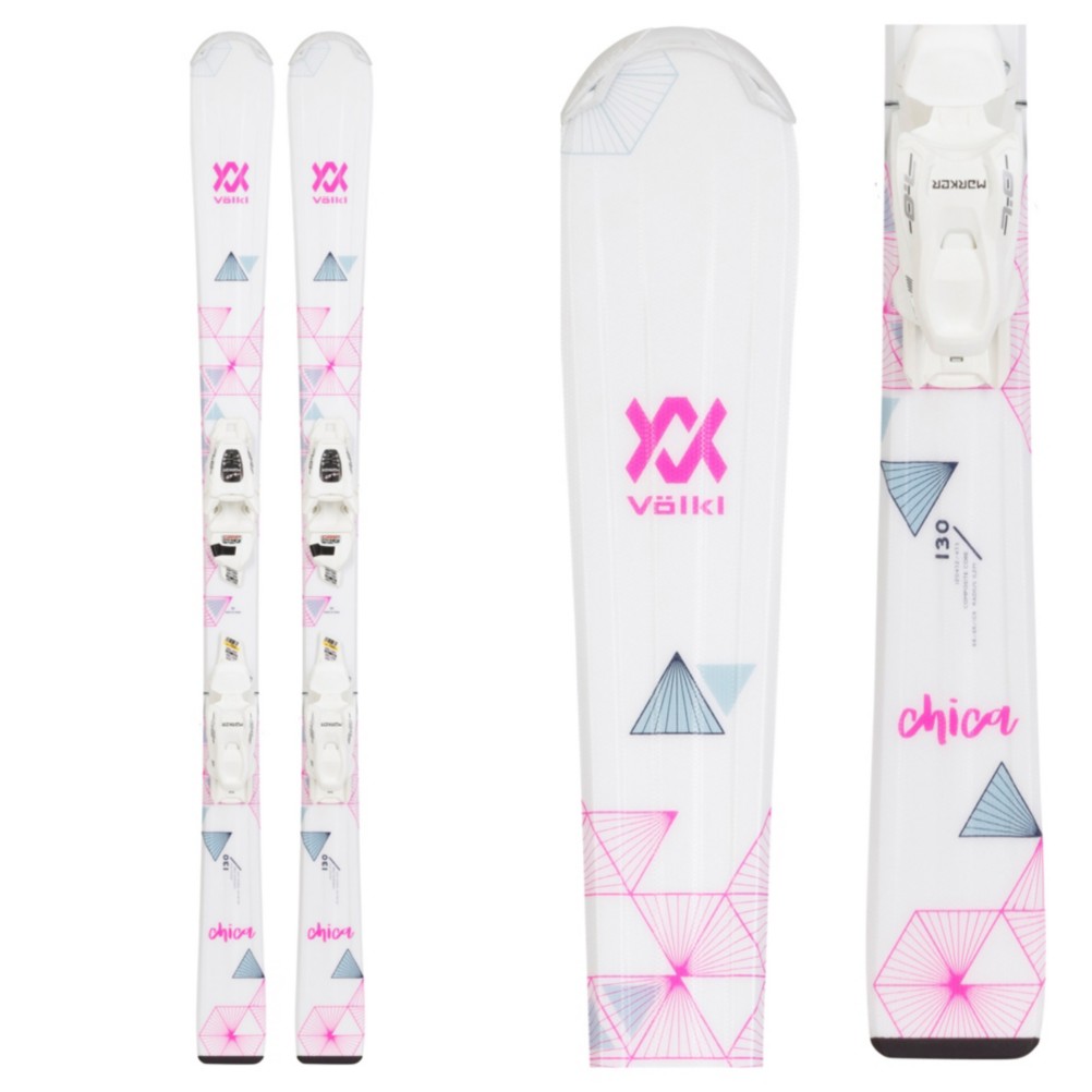 Volkl Chica Kids Skis with vMotion 7.0 Jr. Bindings 2022