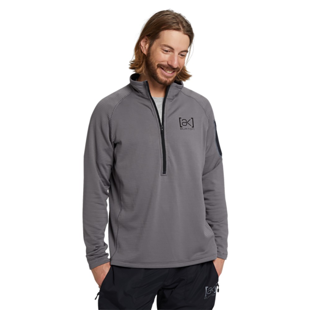 Burton AK Helium Grid Half Zip Mens Mid Layer 2022