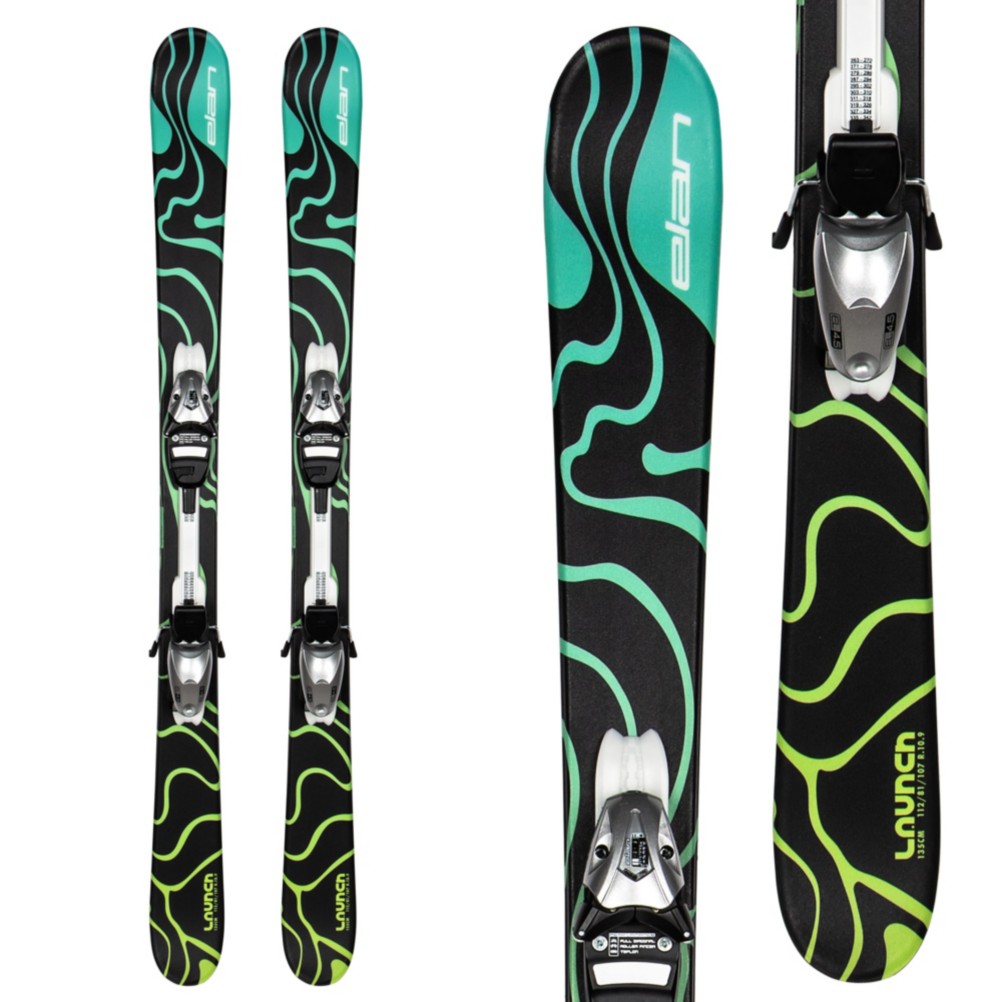 Elan Launch QT Kids Skis with EL 4.5 GW Shift Bindings