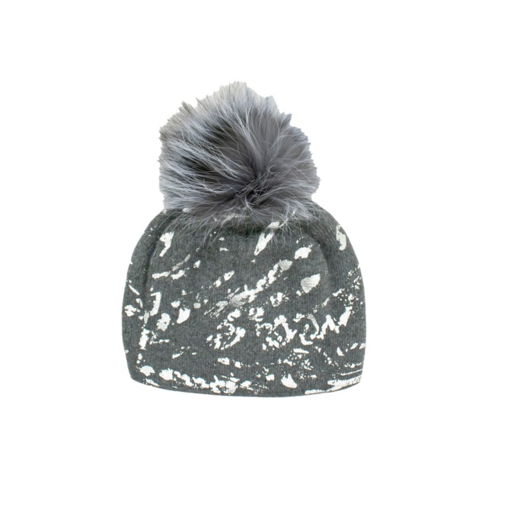 Mitchies Matchings Foil Splash Fox Pom Womens Hat 2022