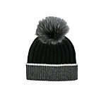 Mitchies Matchings Contrast Knit Fox Pom Womens Hat 2022