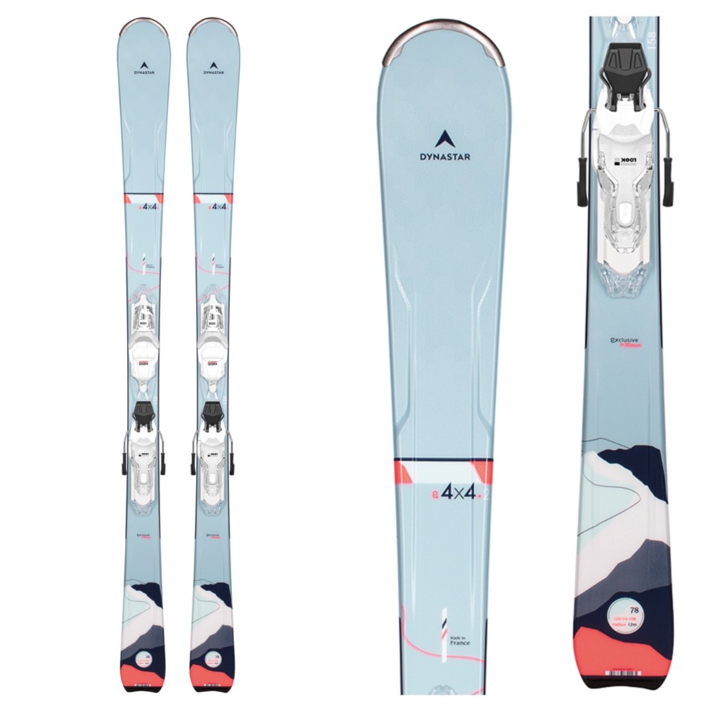 Dynastar E 4x4 2 Womens Skis with Xpress 10 GW Bindings 2022