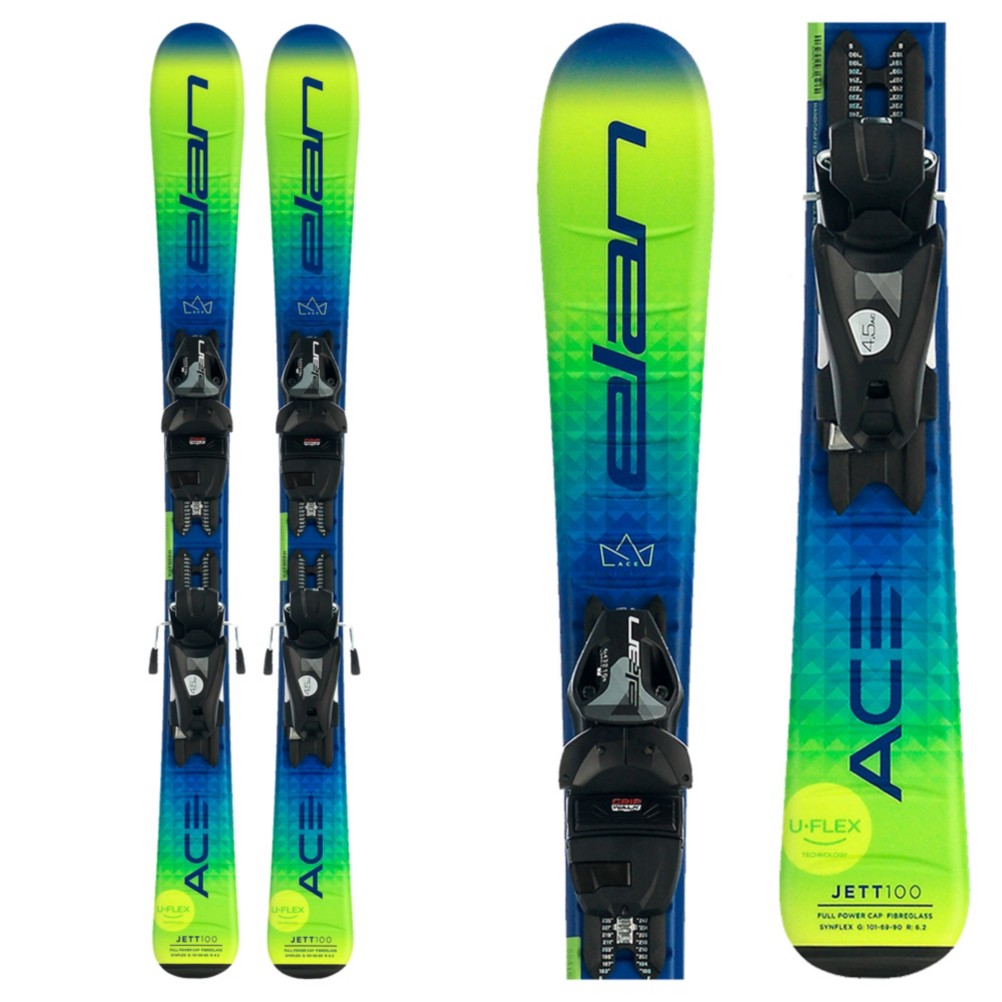 Elan Jett Kids Skis with EL 4.5 GW Bindings 2022