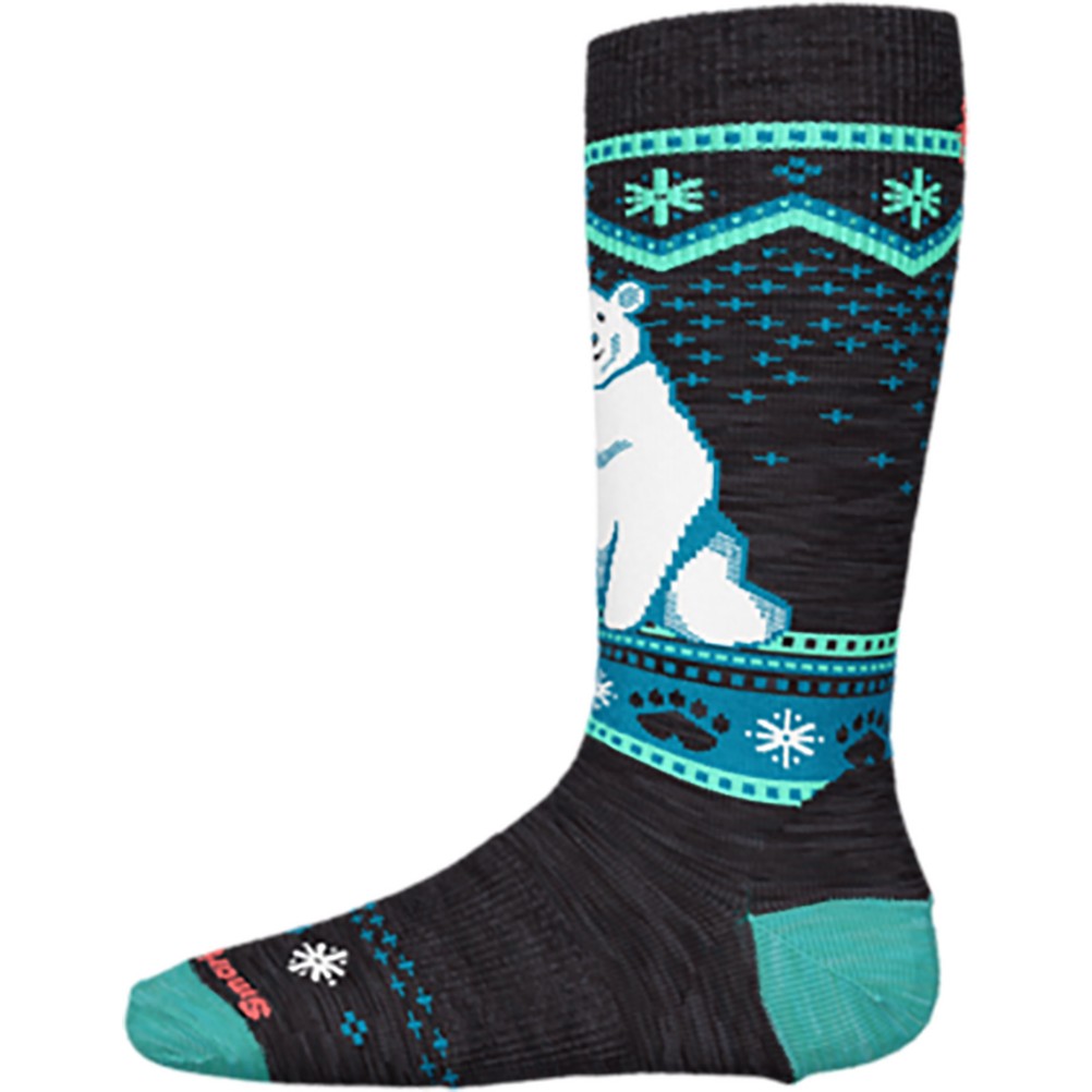 SmartWool Wintersport Full Cushion Polar Bear Kids Ski Socks 2022