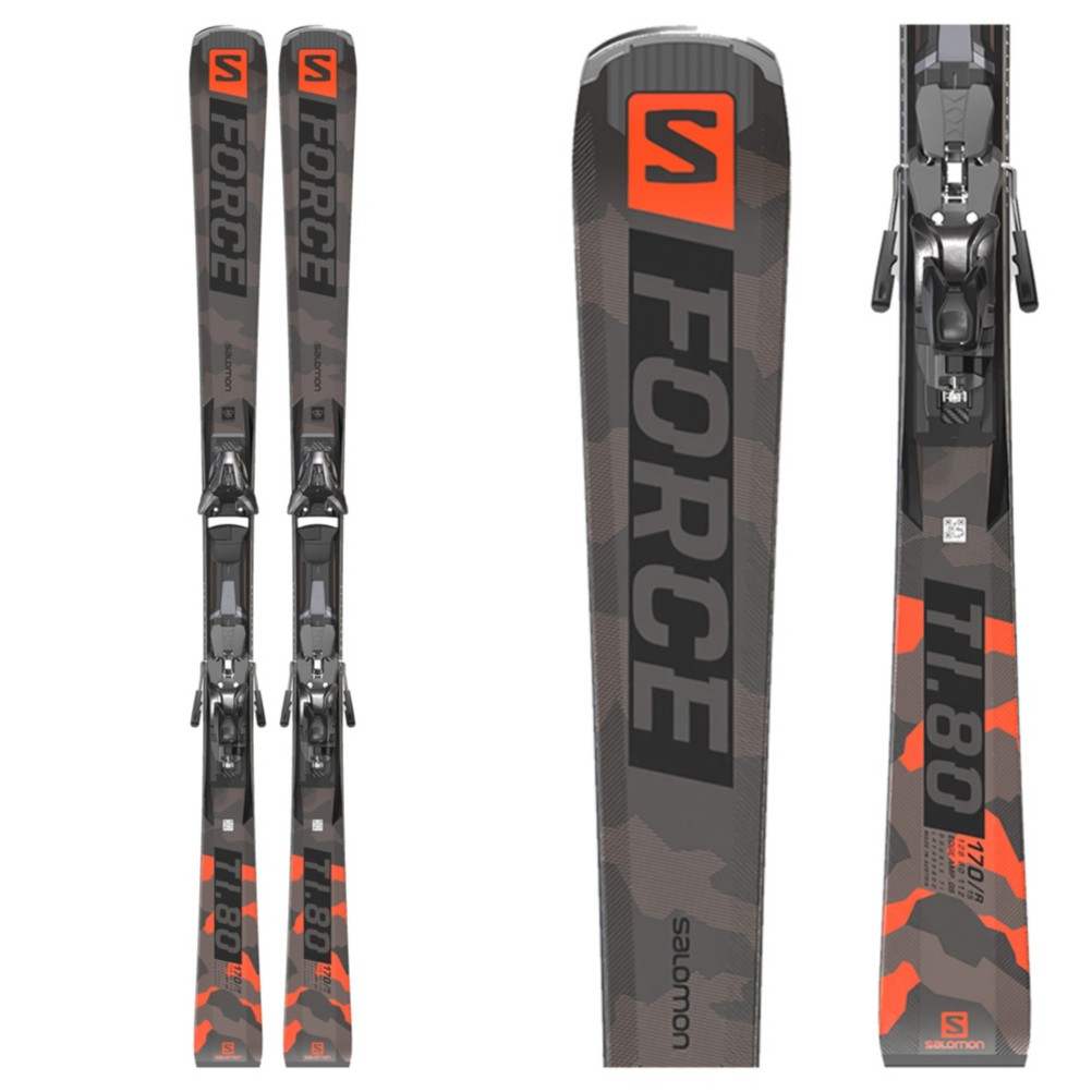 Salomon S/Force TI.80 Skis with Z12 GW Bindings 2022