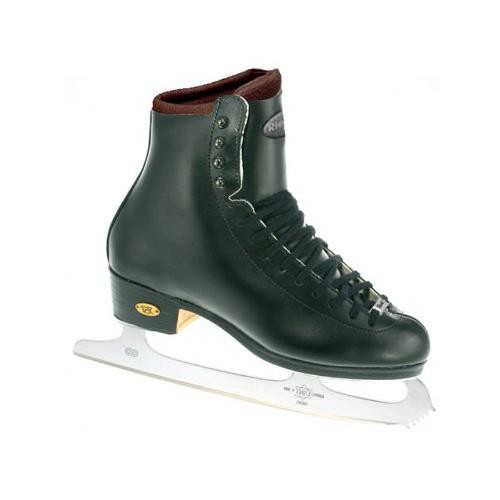 Riedell Black 25J TS Kids Figure Ice Skates