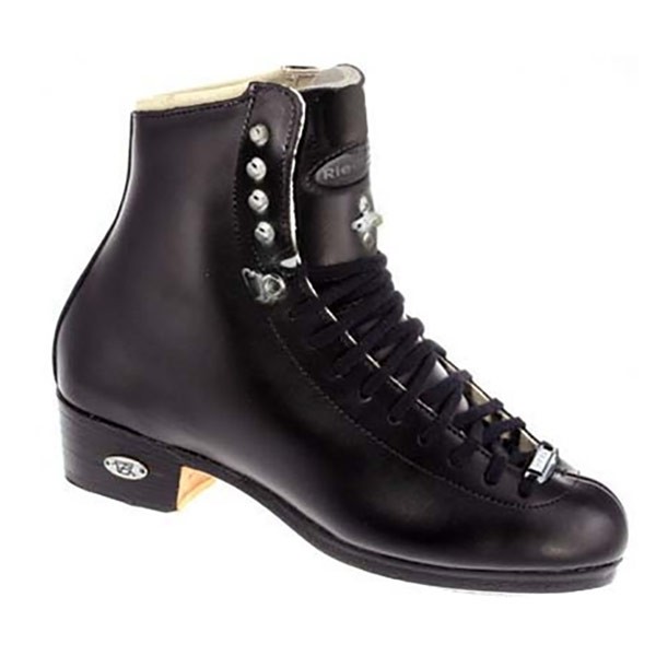Riedell Black 43J TS Boys Figure Skate Boots