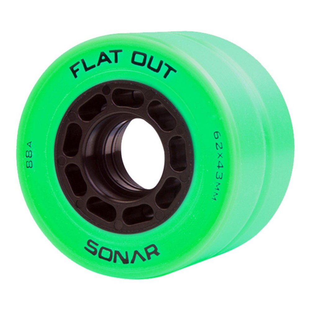 Riedell Flat Out Roller Skate Wheels 4 Pack 2014