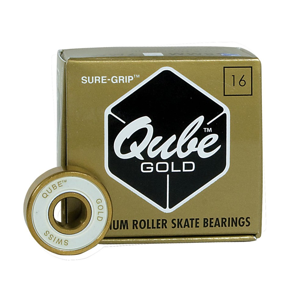 Sure Grip International QUBE Gold Swiss Skate Bearings 2020
