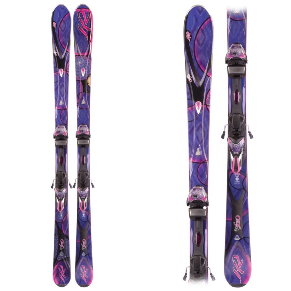 K2 SuperFree Womens Skis with Marker/K2 ERS 11.0 TC Bindings 2012