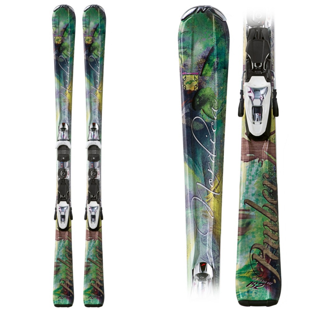 Nordica Amber Womens Skis with Nordica N Sport XCT Bindings 2012