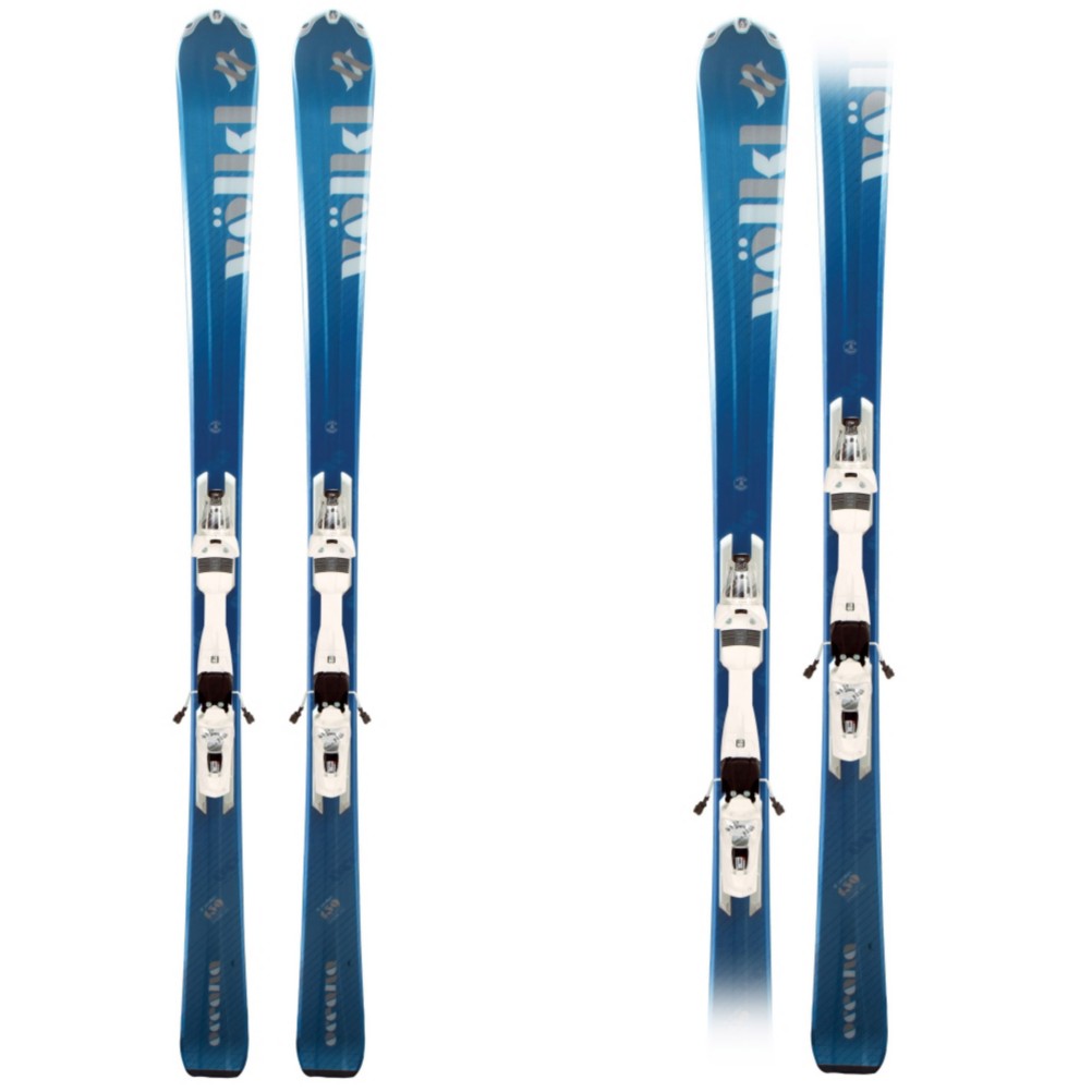 Volkl Attiva Oceana Womens Skis with Attiva 3Motion TL 10.0 Bindings 2012