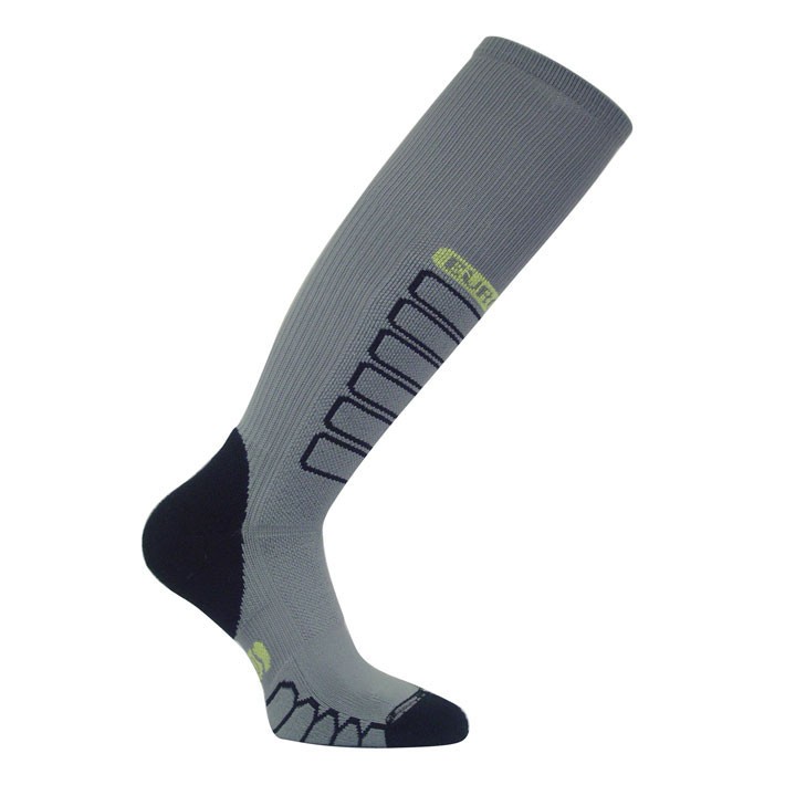 Euro Sock Compression Ski Socks, Grey, 256