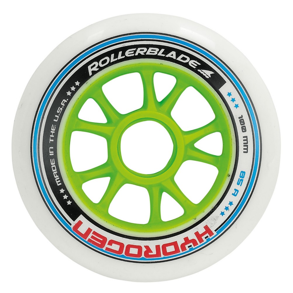 Rollerblade Hydrogen 100mm 85A Inline Skate Wheels - 8 Pack 2016
