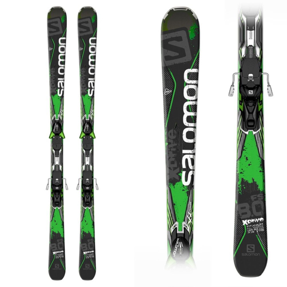 Salomon X Drive 8 0 Fs Skis With Xt 12 Bindings 15