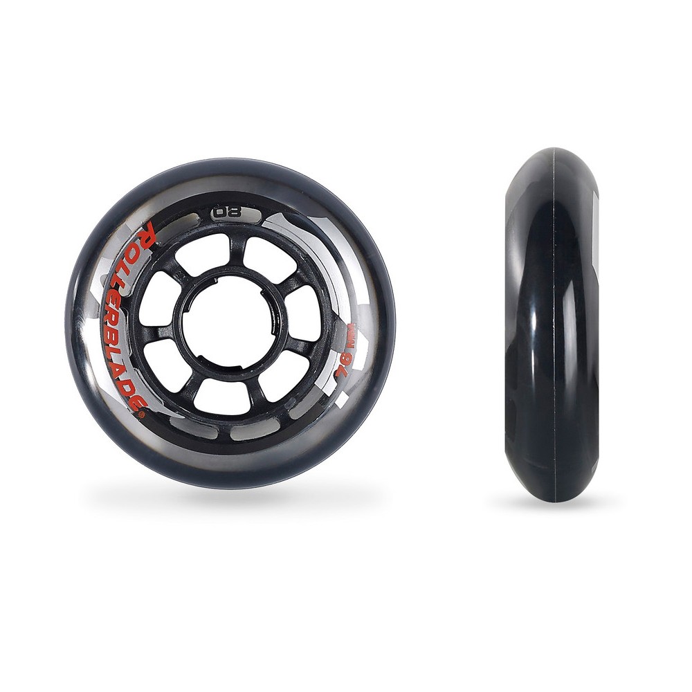 Rollerblade Performance 76mm80A Inline Skate Wheels 8pack 2020