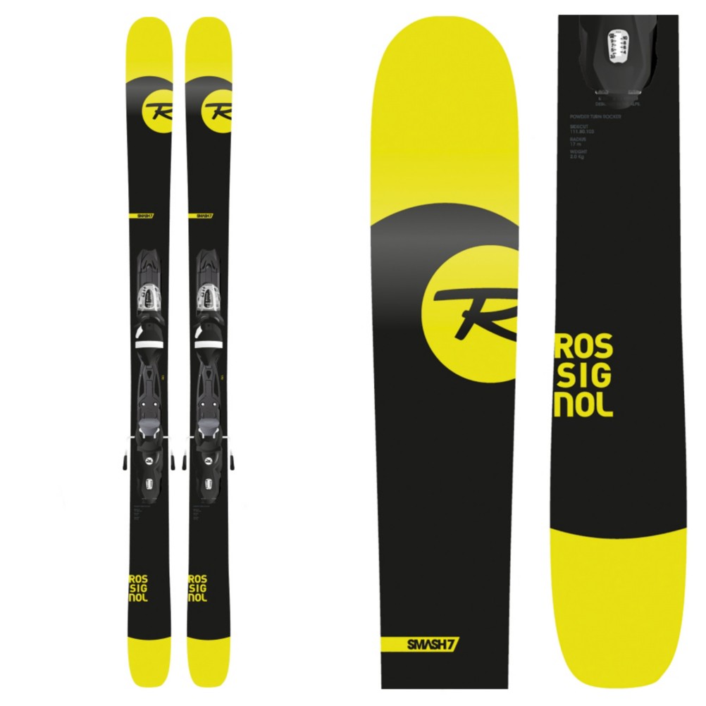 rossignol smash 7 skis with bindings