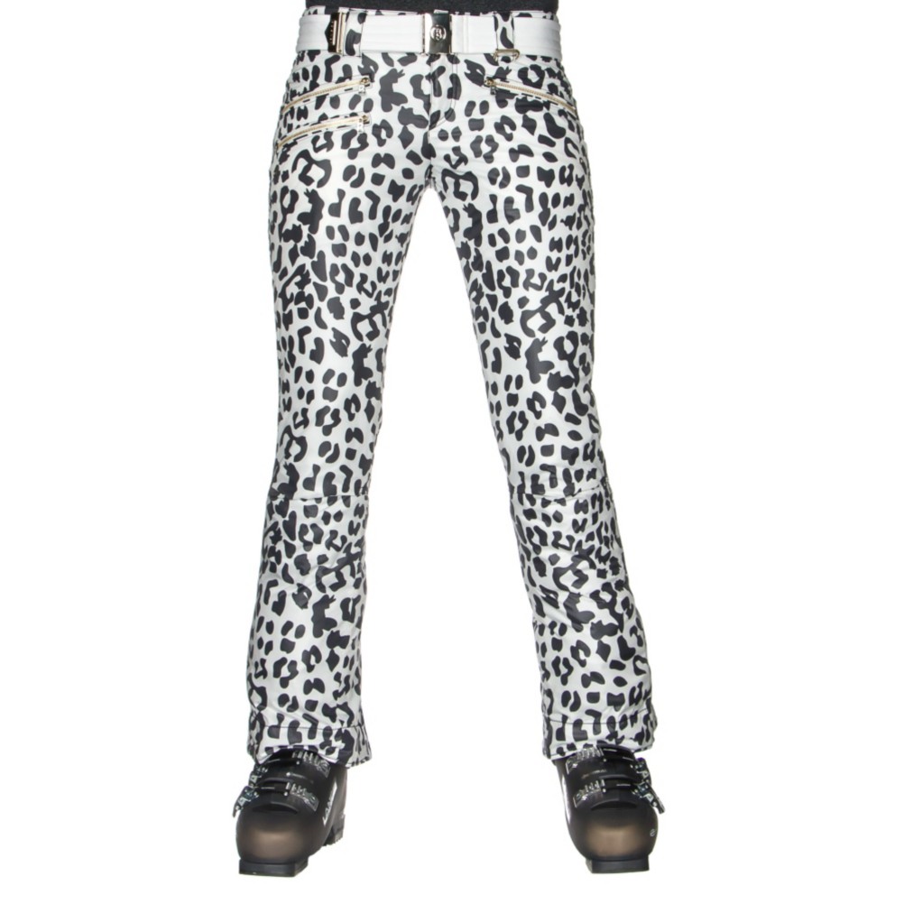 leopard ski pants