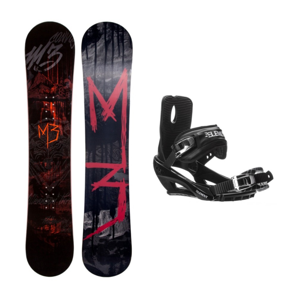 Millenium 3 Convoy 4 Stealth 3 Snowboard and Binding Package