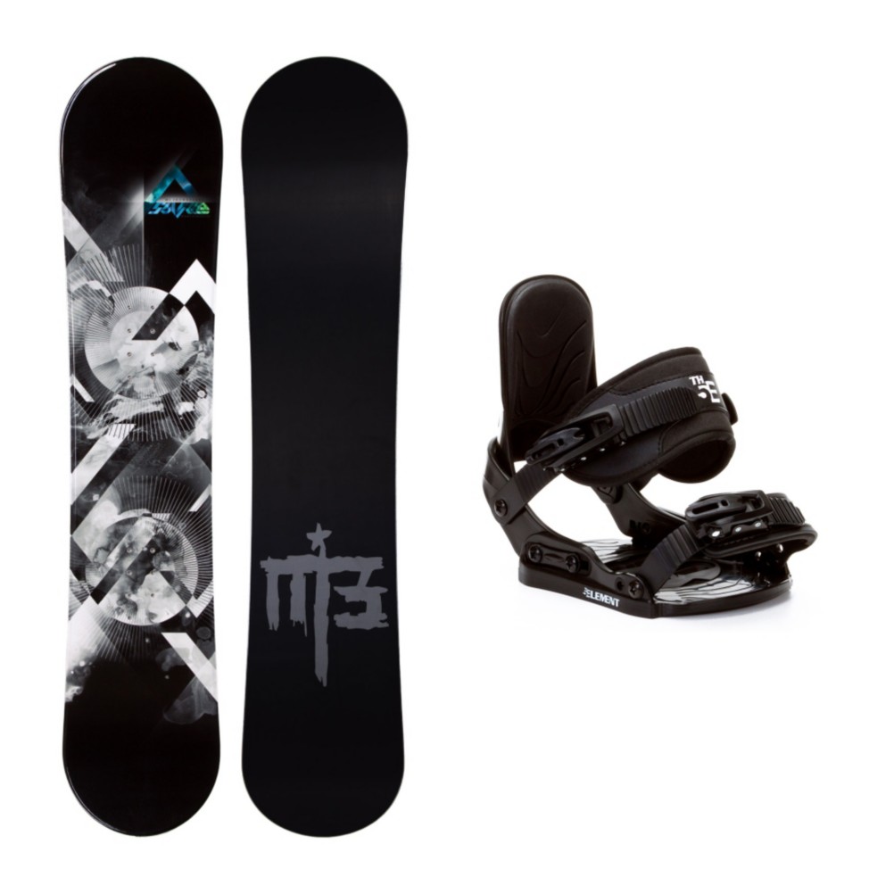 Millenium 3 Source Stealth Kids Snowboard and Binding Package