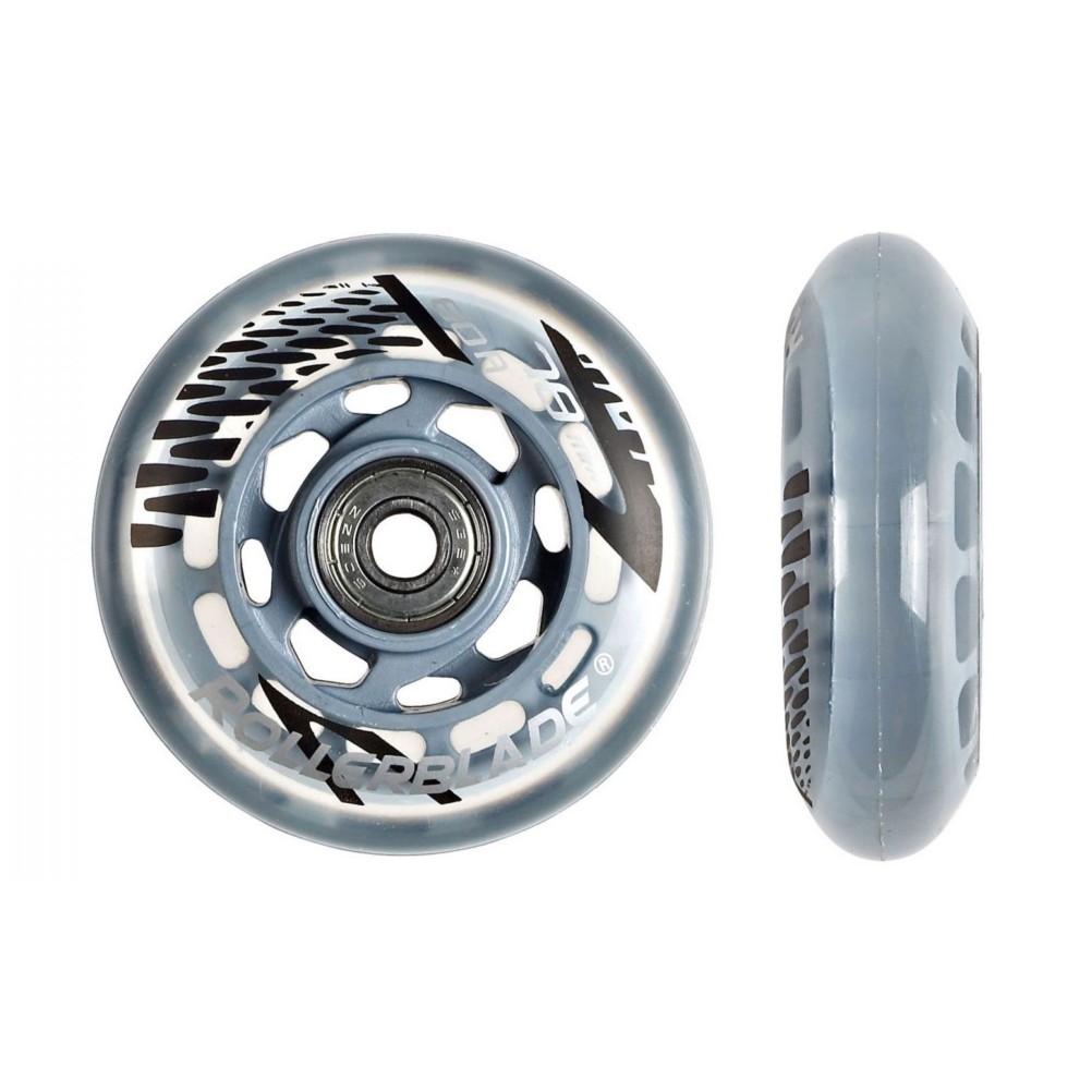 Rollerblade Wheel Kit 78mm/80A Inline Skate Wheels with SG5 Bearings