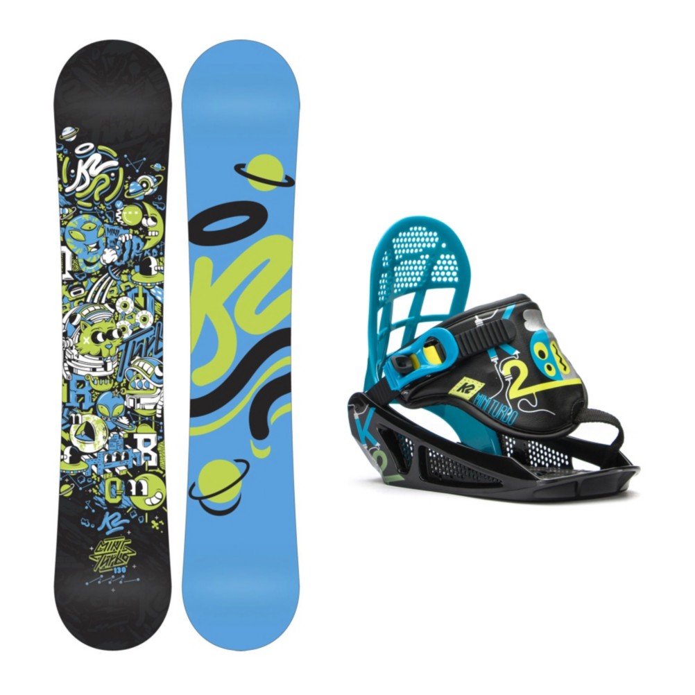 K2 Mini Turbo Mini Turbo Kids Snowboard and Binding Package 2016
