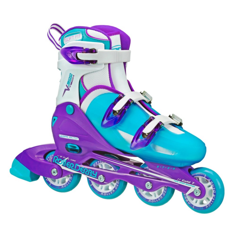 Roller Derby V Tech 500 Adjustable Girls Inline Skates 2016