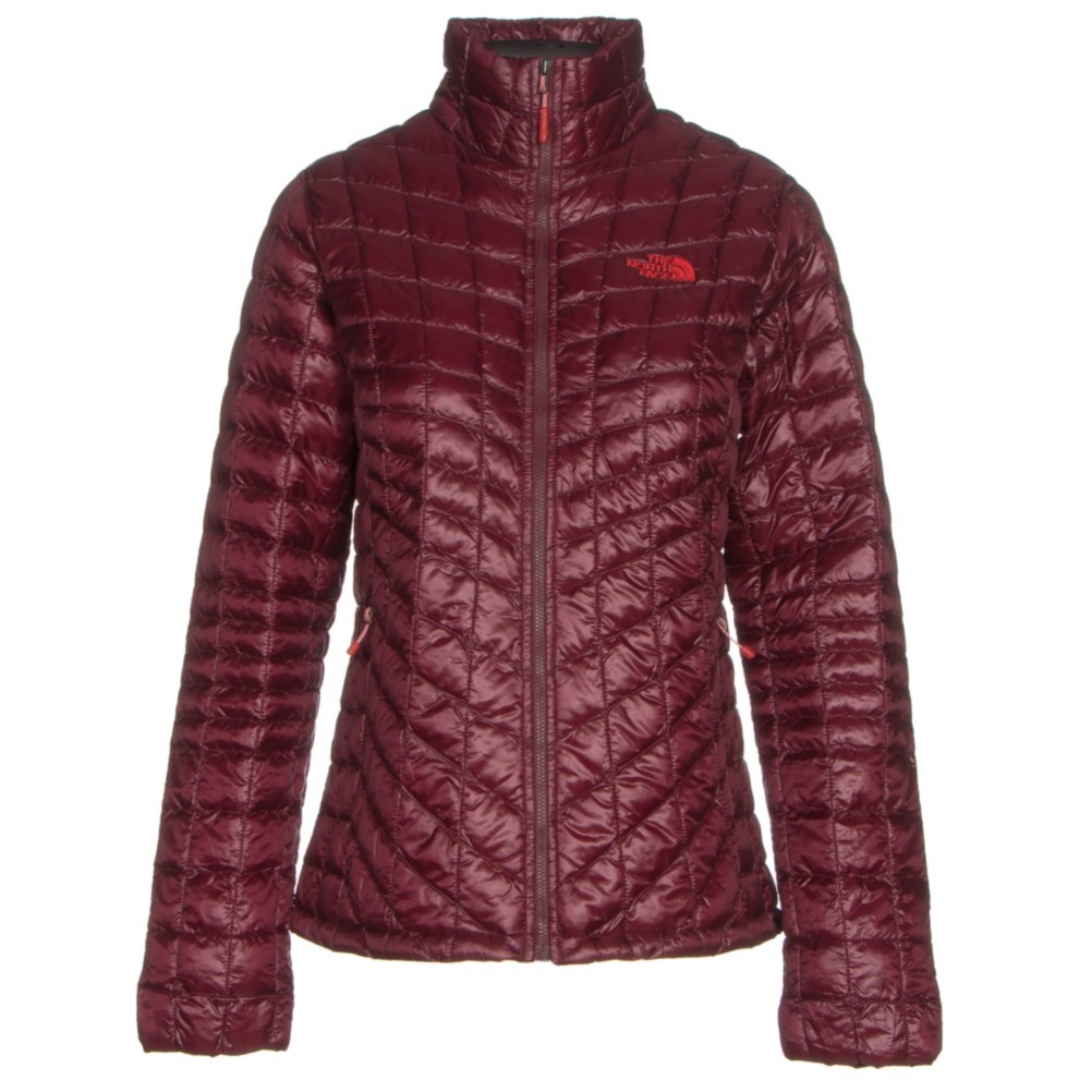 burgundy north face women's jacket