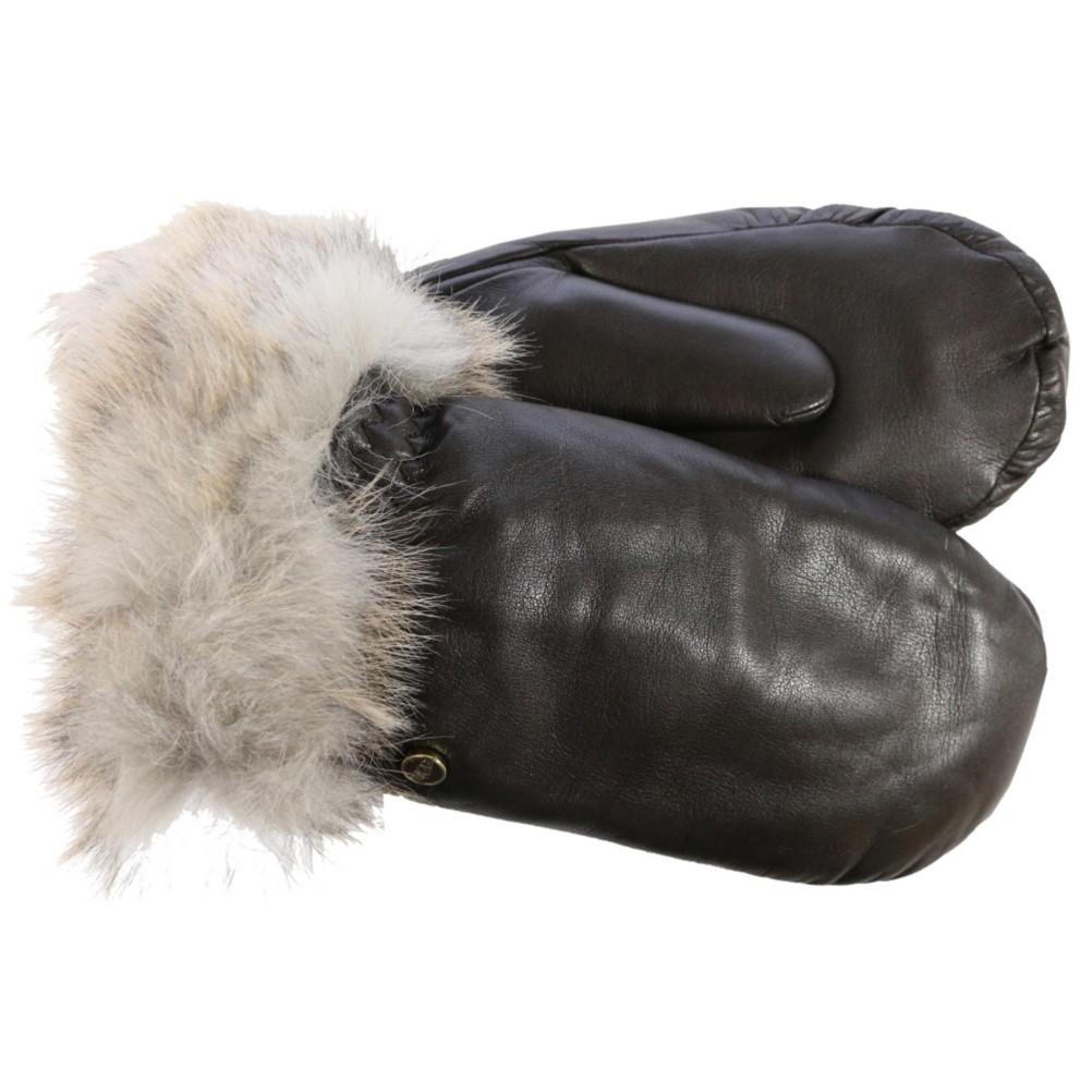 womens leather mittens