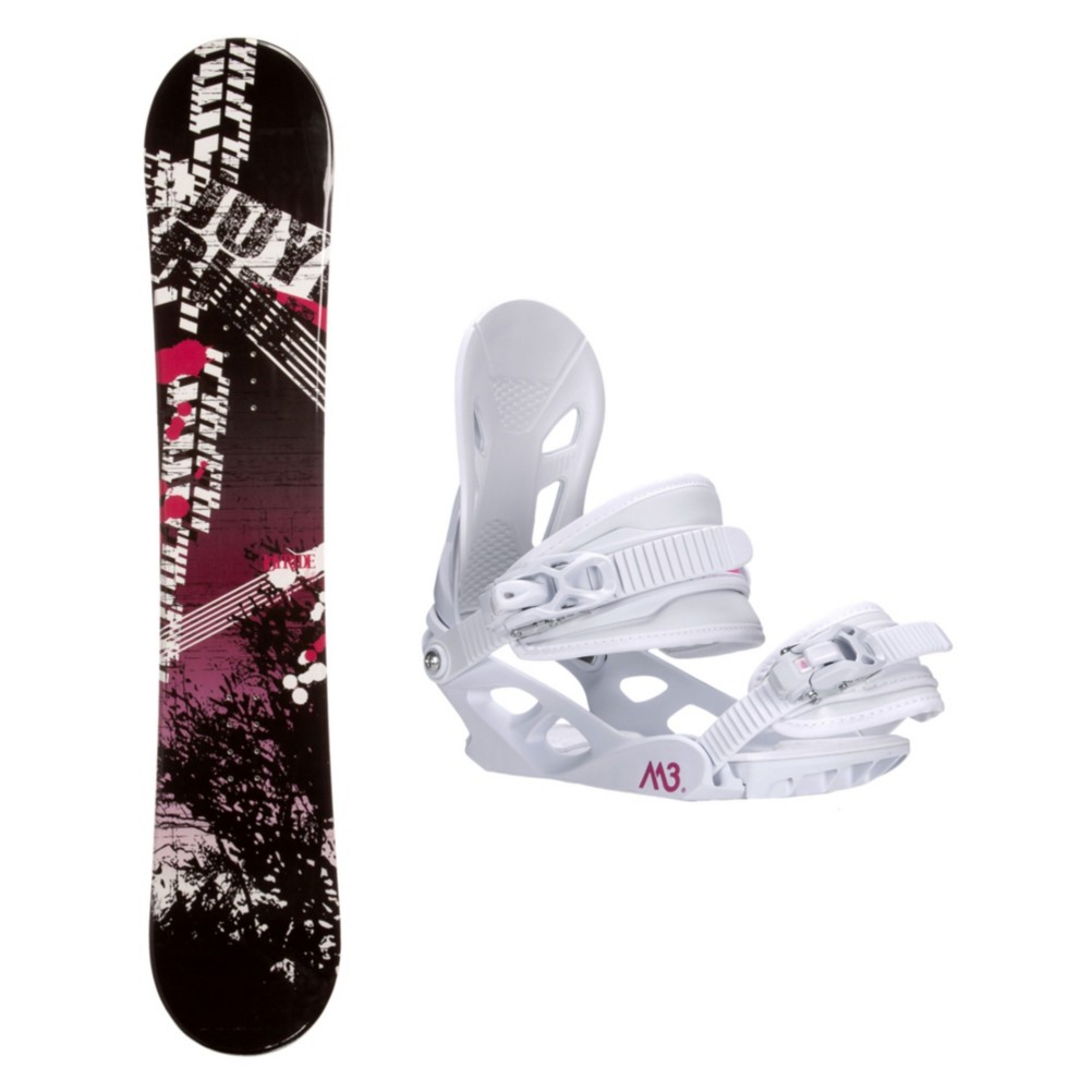 Joyride Bush Pink Solstice 4 Womens Snowboard and Binding Package 2013