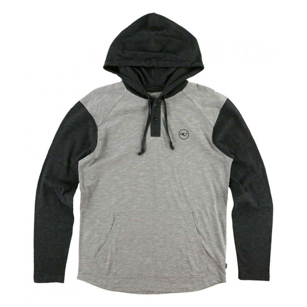 men's hooded henley