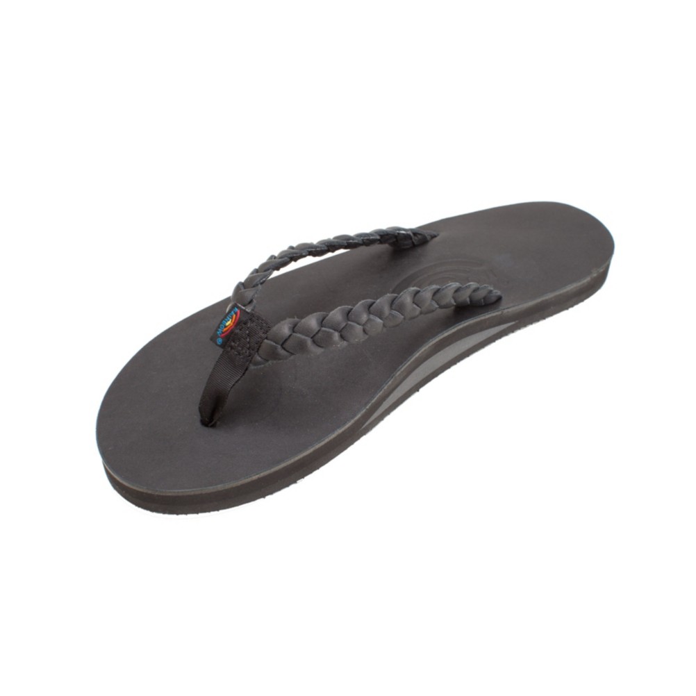 black flip flops womens