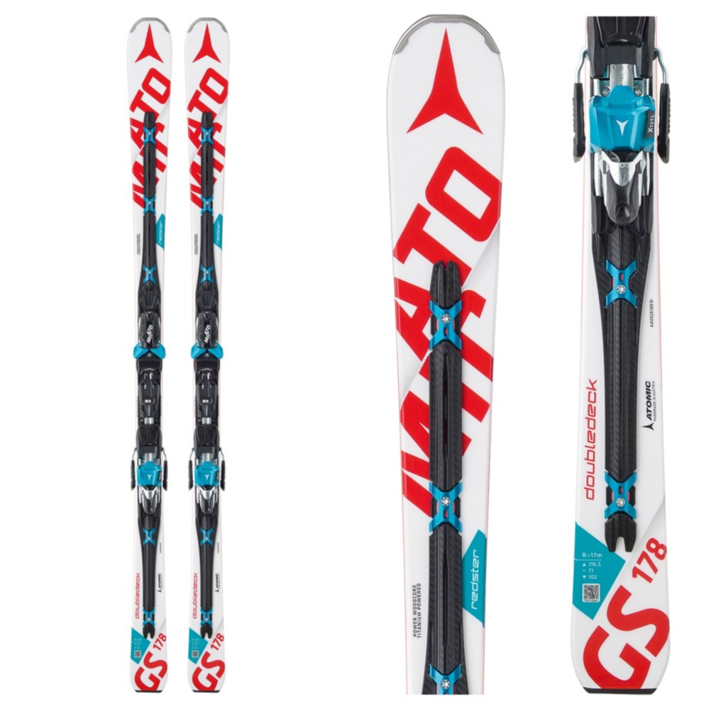 Atomic Redster Doubledeck 3.0 GS Race Skis with X 12 TL Bindings 2017