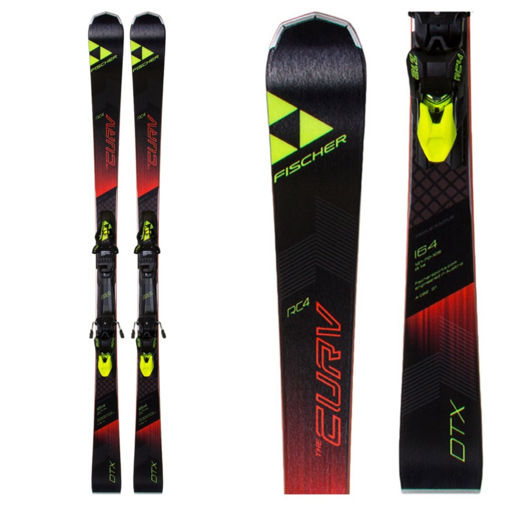 Fischer RC4 The Curv DTX Race Skis with Z12 Powerrail Bindings 2018