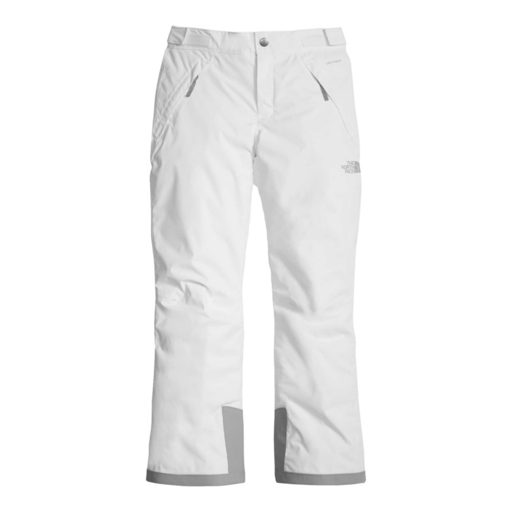 white north face snow pants