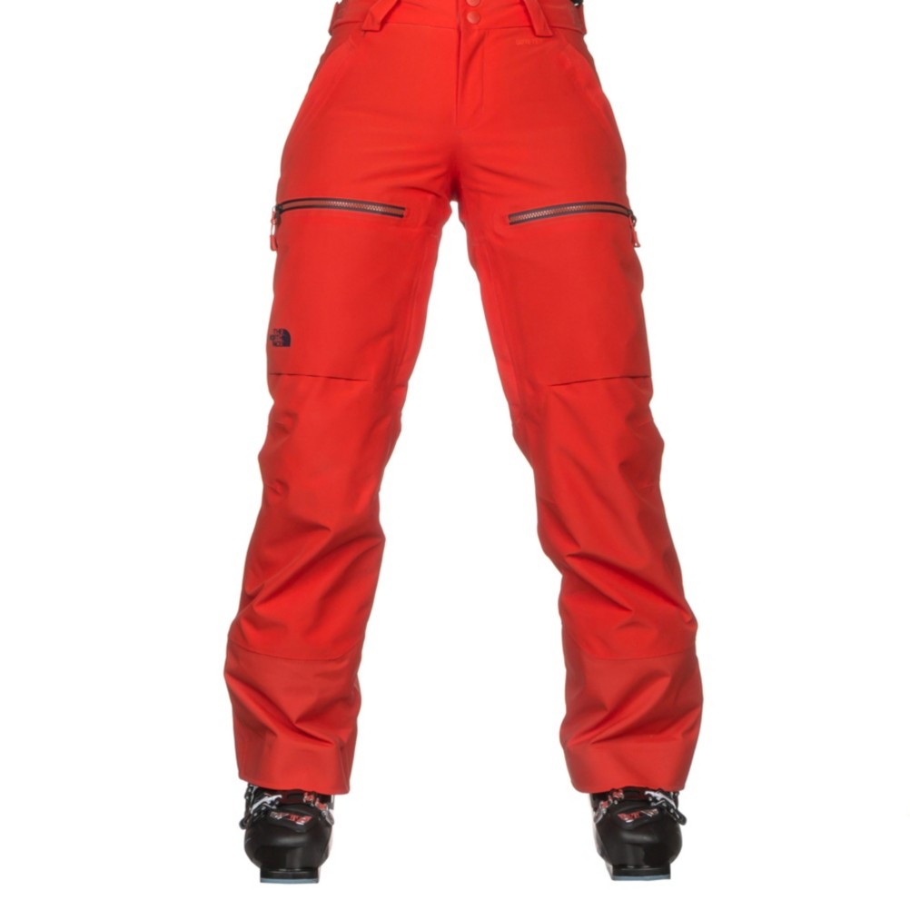 red north face ski pants