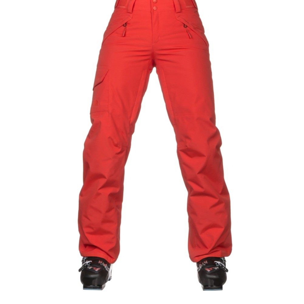 red north face ski pants