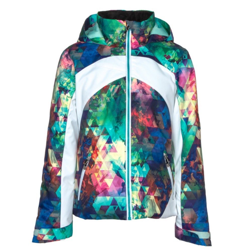 Obermeyer Tabor Print Girls Ski Jacket, Fractal Floral, 256