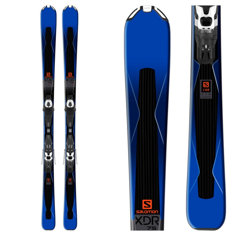 Salomon XDR 75 Skis with Lithium 10 