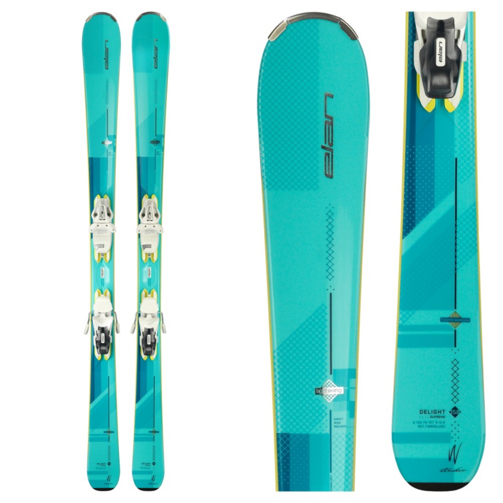 Elan Delight Supreme Womens Skis With ELW 10 0 Bindings 2018