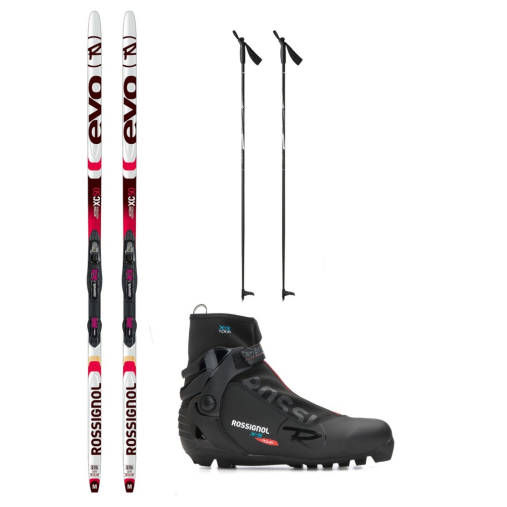 Rossignol Evo Action 50 X5 NNN XC Active ALU Cross Country Ski Package