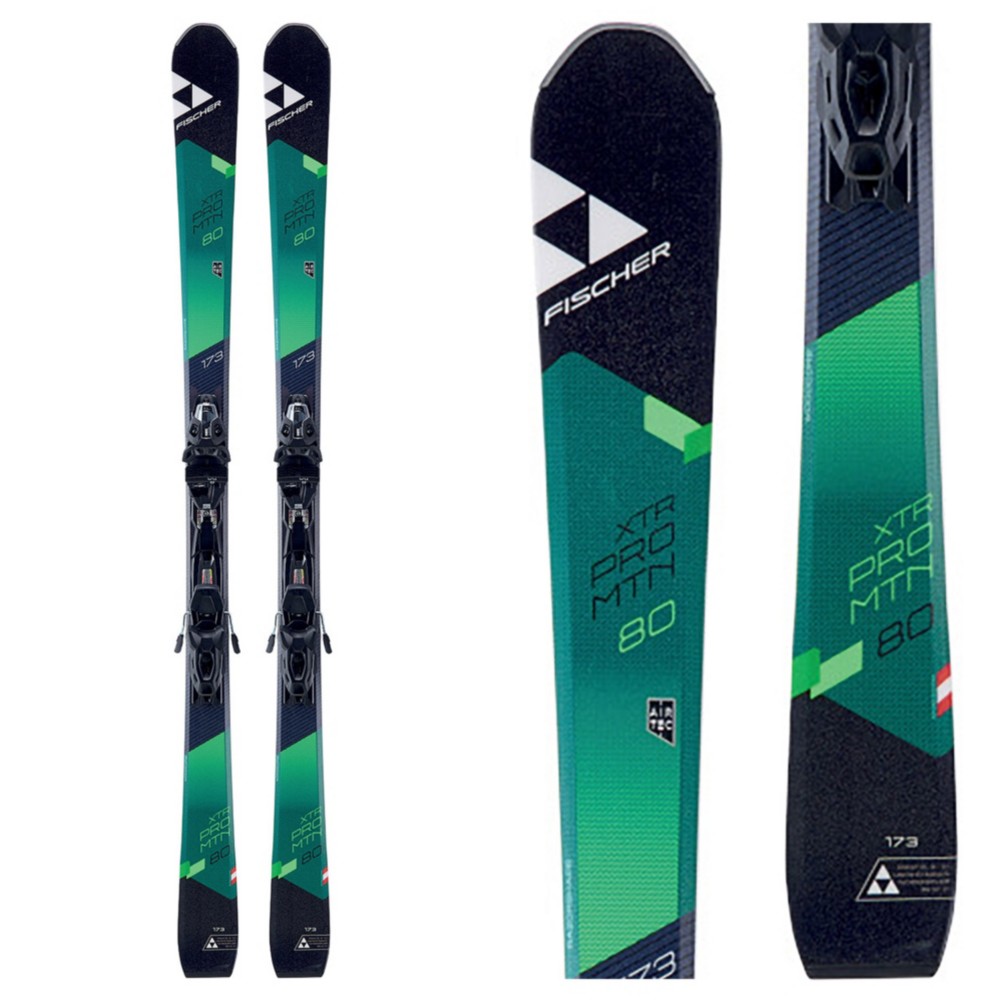 Fischer XTR Pro MTN 80 RT Skis with MBS 10 Powerrail Bindings, , 256