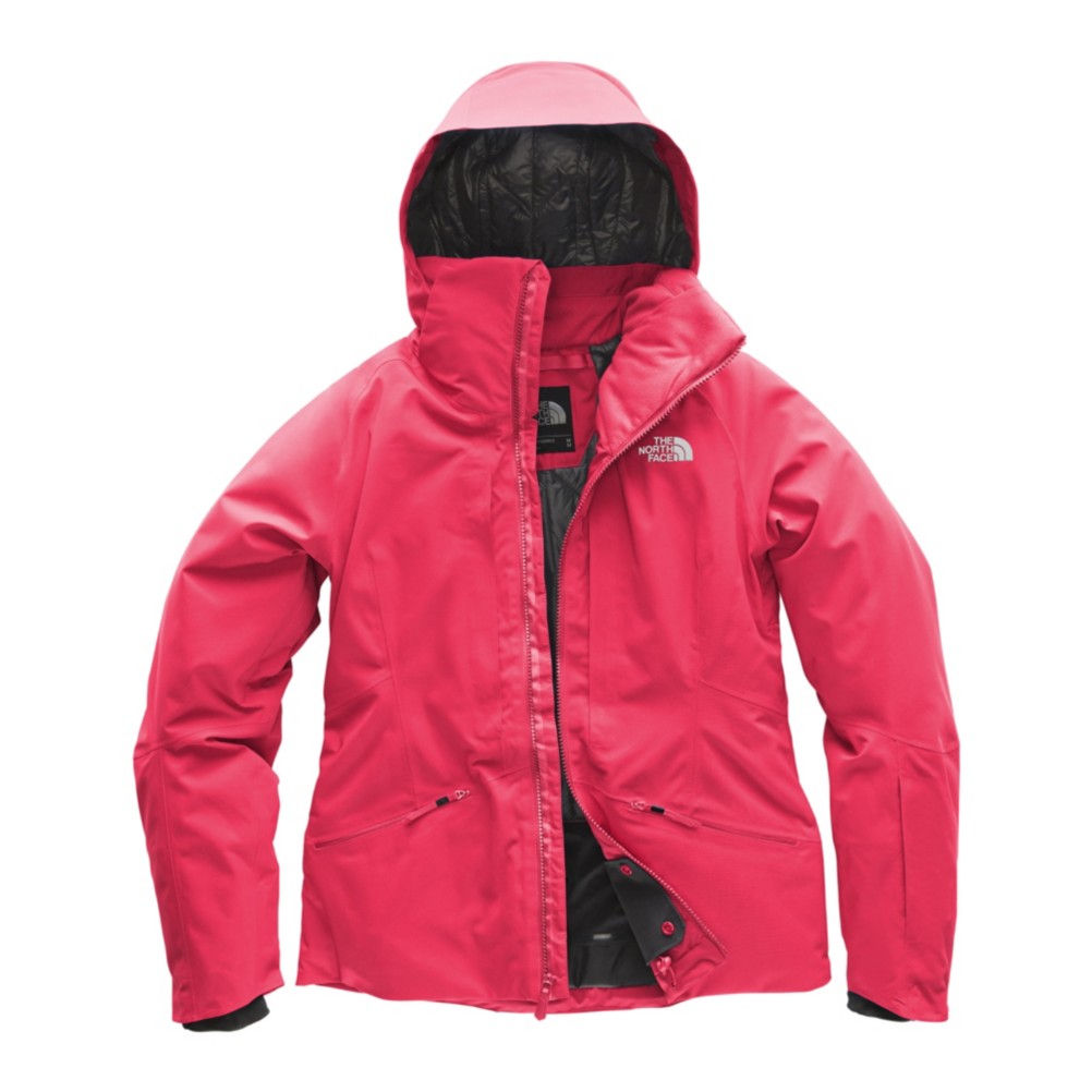 womens pink north face coat