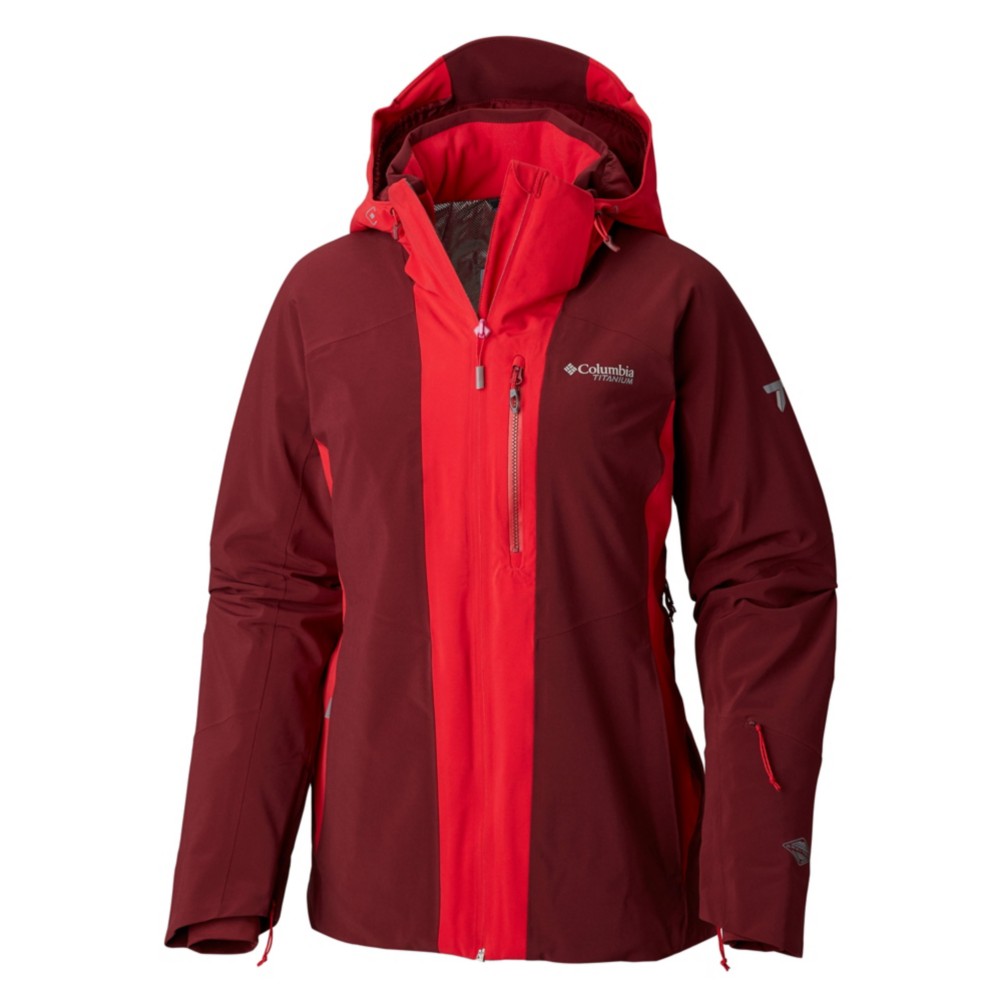 womens red columbia jacket