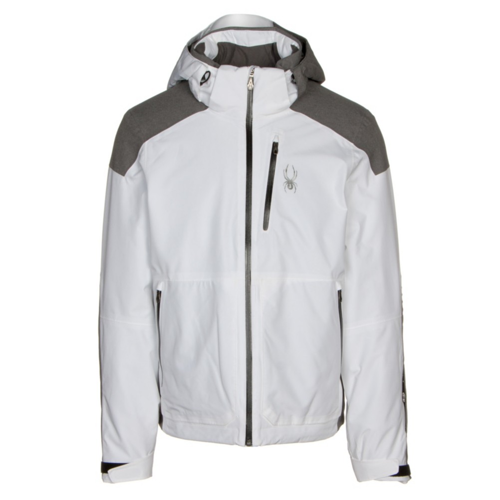 spyder white ski jacket