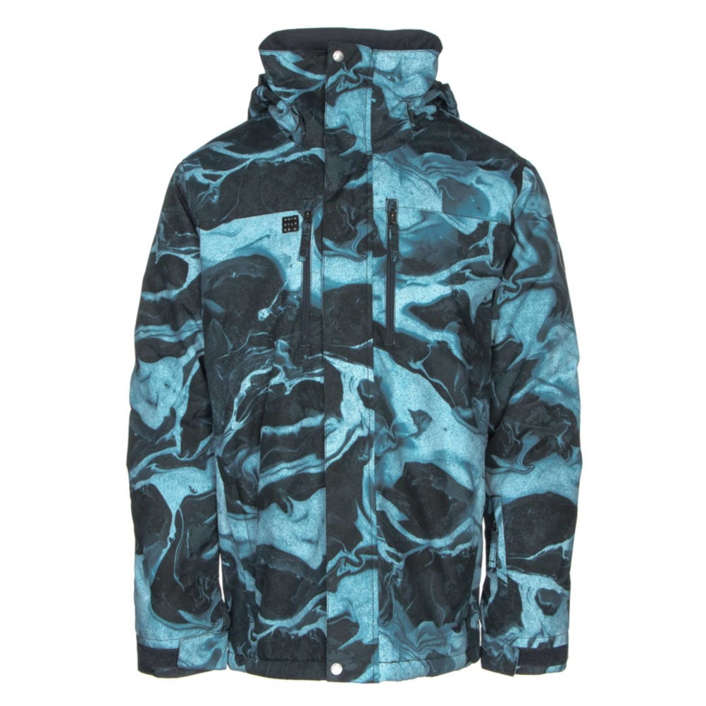 quiksilver mission printed insulated snowboard jacket