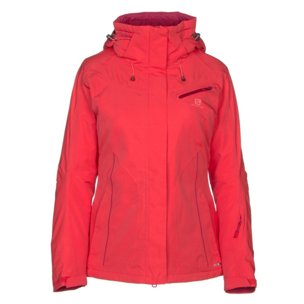 salomon red ski jacket