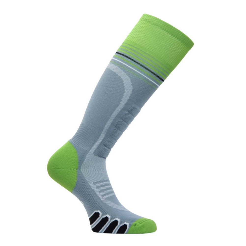 Euro Sock Silver Supreme Ski Socks, Grey-Acid, 256